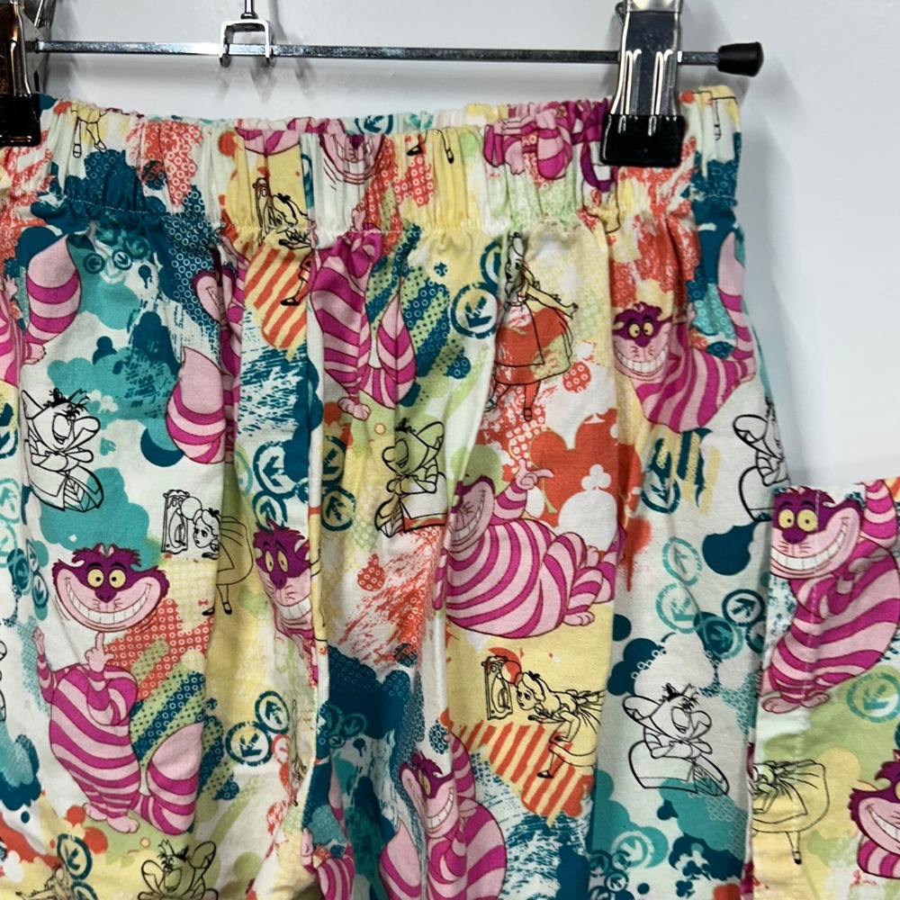 Disney Alice in Wonderland Cheshire Cat Kids Scrub Set Multi-Color L Costume - Picture 5 of 13